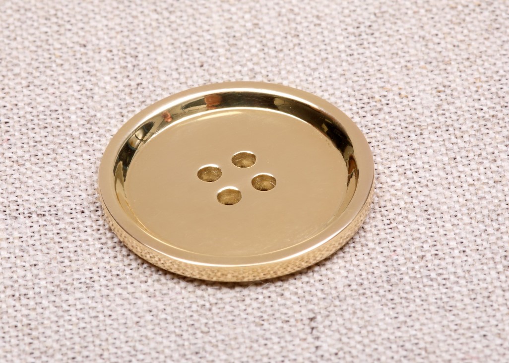 Golden button for suit clearance