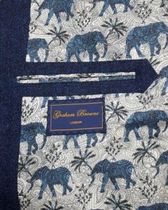 New Printed Lining - Paisley Elephants