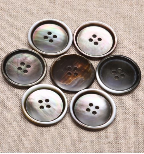Smoke Mother of Pearl Buttons