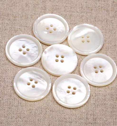White Mother of Pearl Buttons