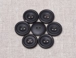 45L Dull Horn Buttons 2 hole - Col. 5G Dk. Grey