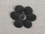22L Silk Pinhead Covered Buttons - Black