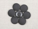 36L Silk Pinhead Covered Buttons - Black