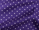 100% Viscose Twill - Purple Polka Dot