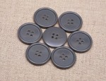 24L Thin rim - Polyester Buttons - Light Grey