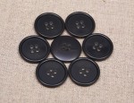 24L Thin rim - Polyester Buttons - Grey