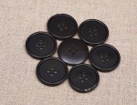 24L Thin rim - Polyester Buttons - Dark Grey