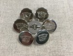 22L Vintage Button with Crown Crest - Nickel