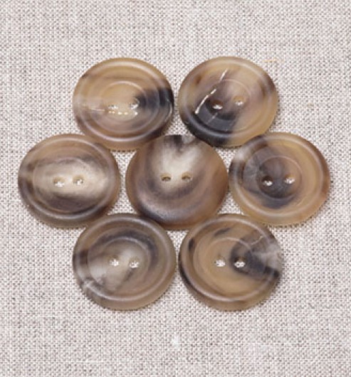 30L Dull Horn Buttons