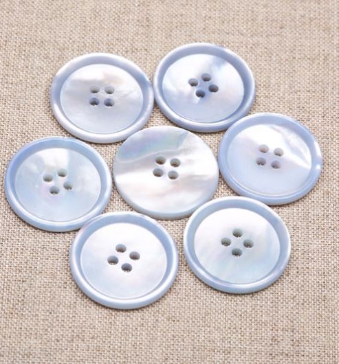 Sky Blue Mother of Pearl Buttons