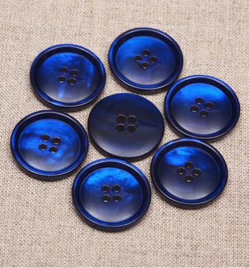 Cobalt Blue Mother of Pearl Buttons - The Lining Company