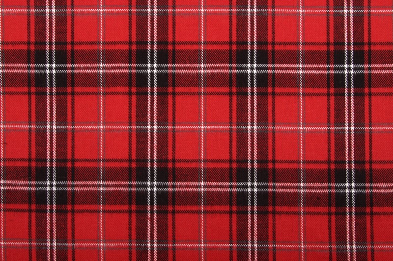 147cm wide Flat Weave 100% Cotton Tartan Fabric Material Double Sided 58" 