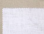 77cm Linen W/Coat Canvas - White