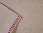 69cm Flax Canvas - Natural with White Edge RWB