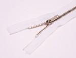 YKK Curved Trouser Zips 18 cm - 7" - White