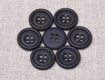 23L Dull Horn Buttons 4 hole - Navy