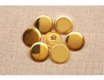 24L Gilt Blazer Buttons 'Nickel Free' - Gilt Polished