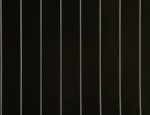 140cm Cupro Sleeve Lining - Black with Double White Weft Pin Stripe