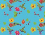 100% Viscose Twill - Hummingbirds