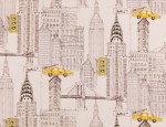 100% Viscose Twill - NYC Skyline