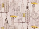 100% Viscose Twill - NYC Skyline