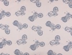 100% Viscose Twill - Motorbikes