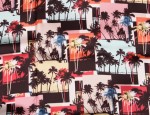 100% Viscose Twill - Palm Trees