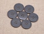 24L Classic Thin Rim - Polyester Buttons - Light Grey