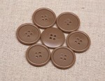24L Classic Thin Rim - Polyester Buttons - Fawn