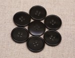 24L Classic Thin Rim - Polyester Buttons - Black