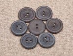 23L Corozo Buttons 2 hole - Light Grey (29)