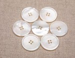 36L MOP CORD Buttons - White