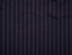 140cm Cupro Sleeve Lining - Navy Blue / Pink Weft Stripe