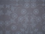 140cm Jacquard Cupro Lining - Dusky Blue Old English Rose