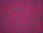 Exclusive Jacquard Cupro design linings - Blue/Red-Old English Rose