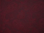 140cm Jacquard Cupro Lining - Wine/Black Paisley