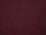 140cm Jacquard Cupro Lining - Wine/Black Paisley