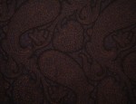 140cm Jacquard Cupro Lining - Dark Navy/Fawn Paisley