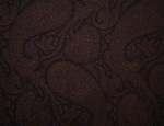 140cm Jacquard Cupro Lining - Dark Navy/Fawn Paisley