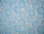 Jacquard Cupro Lining - Blue-Bubbles