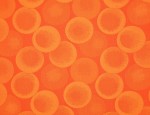 Exclusive Jacquard Cupro design linings - Tangerine-Bubbles