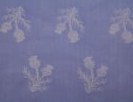 Exclusive Jacquard Cupro design linings - Blue/Grey-Thistle