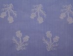 140cm Jacquard Cupro Lining - Blue/Grey Thistle