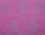 140cm Jacquard Cupro Lining - Pink/Blue Thistle