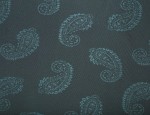 140cm Jacquard Cupro Lining - Petrol Large Paisley