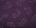 Jacquard Cupro Lining - Purple-Large Paisley