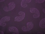 140cm Jacquard Cupro Lining - Purple Large Paisley