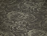 140cm Jacquard Cupro Satin Lining - Gold Velvet Rose