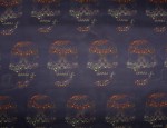 100% Viscose Twill - Navy Skulls