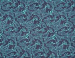 100% Viscose Twill - Teal Paisley